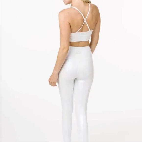 Ziya Active White Unicorn Luxe 7/8 Leggings Set Pants Size 6-8 Bra Size Large - Picture 2 of 16